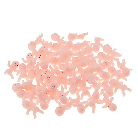 50pcs Mini Newborn Baby Doll Toy Baby Shower Decor Party Bag Filler