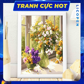 Mua Tranh Tô Màu Theo Số - Tranh Tĩnh Vật Đoá Hoa Dại - MS201