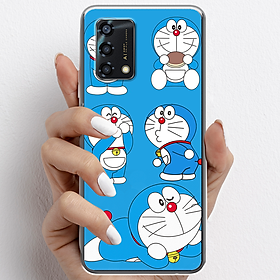 Ốp lưng cho Oppo A55, Oppo A95 nhựa TPU mẫu Doraemon ham ăn