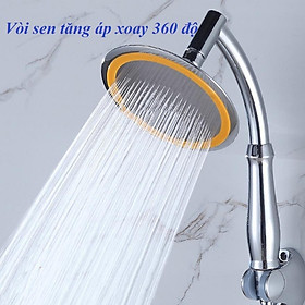 Bát sen tăng áp loại to đường kính 15cm inox + nhựa ABS mạ Crom sáng bóng