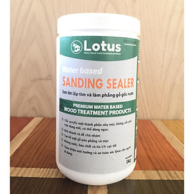 Mua Sơn lót gỗ  lấp tim  làm phẳng mịn  không dung môi  hệ nước - Lotus acrylic sanding sealer for wood
