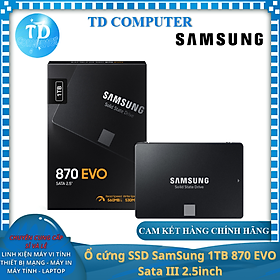 Hình ảnh Ổ cứng SSD SamSung 1TB 870 EVO Sata III 2.5inch - Hàng chính hãng Vĩnh Xuân phân phối