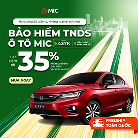 Bảo hiểm TNDS xe ô tô 5 chỗ ngồi, không kinh doanh, giấy chứng nhận điện tử - Bảo hiểm Quân đội MIC