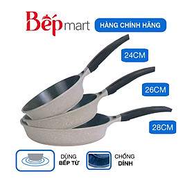 Mua Chảo chống dính đá hoa cương LocknLock Stone Frying Pan LCA6243D   bếp từ - Hàng chính hãng