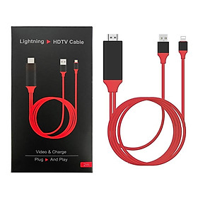 Mua Cáp Lightning HDMI Dài 2m - Kết Nối Điện Thoại Iphone 5 6 7 8  ipad 4 5 Mini Lên Tivi - Lightning To HDTV 2m