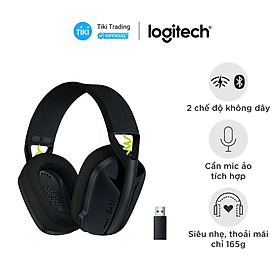 Tai nghe game không dây Bluetooth và Lighspeed Logitech G435 – Mic ảo tích hợp, nhẹ, tương thích PC, Điện thoại, PS4, PS5 - Hàng chính hãng - Màu