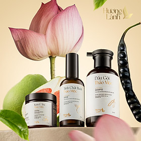 COMBO DẦU GỘI thảo mộc + KEM Ủ TÓC thảo mộc + TINH CHẤT BƯỞI THẢO MỘC HƯƠNG LÀNH