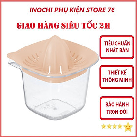 Bộ Vắt Cam Chanh Thân Trong Yoko 500ml Sản Xuất Theo Tiêu Chuẩn Nhật Bản Đảm Bảo An Toàn Cho Sức Khỏe - Tặng Kèm Khăn Lau Tay PaKaSa ( Giao màu ngẫu nhiên)