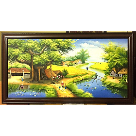 Mua Tranh sơn dầu  Quê Hương