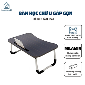Mua Bàn Học  Làm Việc  Gấp Gọn Đa Năng Thông Minh Phù Hợp Với Mọi Không Gian Có Khe Cắm Ipad  Điện Thoại- Hàng Chính Hãng MINIIN