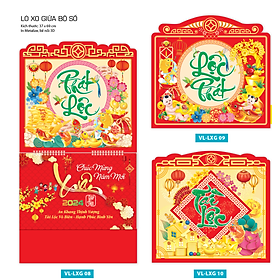 Lịch Lò Xo Treo Bộ Số 12 Tháng - 2024 - VL-LXG10 - Tài Lộc - Lịch Vanlangbooks
