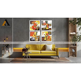 Mua Tranh Bộ Trừu Tượng Âm Nhạc 40x40