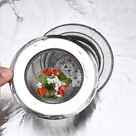 Mua Dụng cụ lọc rác bồn rửa chén inox loại đẹp ( inox)