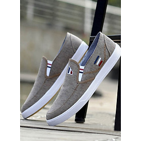 Giày Sneaker Nam Cao Cấp TZN Êm Bền - Màu Nâu Xám - TN12
