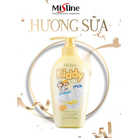 SỮA TẮM GỘI TRẺ EM HƯƠNG SỮA MISTINE KIDDY DOUBLE MILK HEAD TO TOE BATH