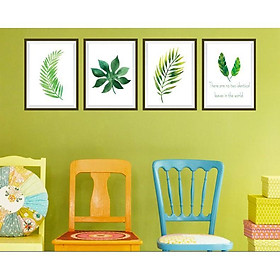 Mua Decal trang trí tường 4 khung Cỏ Bắc Âu sang trọng