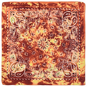 Khăn BANDANA Loang Họa Tiết Màu Sắc -Bandana Mẫu Mới Nhất - BDN41 Nâu vàng