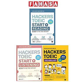 Sách - Combo Sách Hackers Toeic: Start Reading + Start Listening + Vocabulary (Bộ 3 Cuốn)