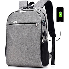 Balo Đi Học Chống Trộm Cực Hót ( Tặng kèm Khóa số, Cáp Sạc USB, Lỗ tai nghe tiện lợi ) - BL85