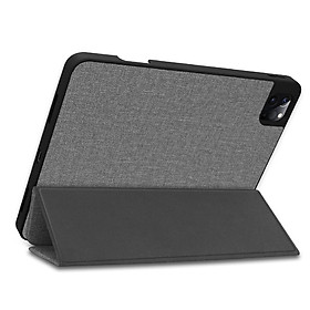 Ốp máy tính bảng tpu giả vải nắp gập tự tắt có đế đỡ cho iPad pro 12.9 2020 iPad Pro 11 2018 2020