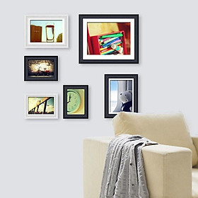 Bộ 6 Khung ảnh Treo Tường KAD602 Miễn phí phụ kiện.