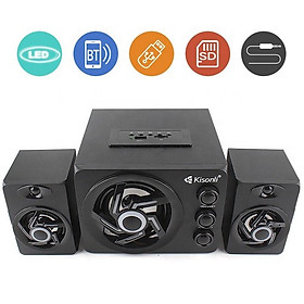 Mua Loa 2.1 Kisonli TM-8000A Led RGB-Điện AC 220v
