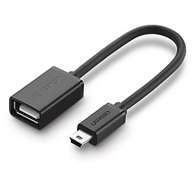 Ugreen UG10383US249TK 12CM màu Đen Cáp chuyển đổi MINI USB sang USB âm hỗ trợ OTG - HÀNG CHÍNH HÃNG