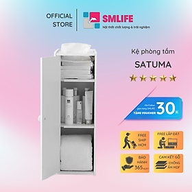 Tủ phòng tắm gỗ hiện đại SMLIFE Satuma Gỗ MDF dày 17mm chống ẩm