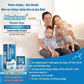 Nước súc Miệng - Họng MAXKONA NANO (Chai 250ml)