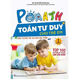 POMath - Toán Tư Duy Cho Trẻ Em (4-6 tuổi) Tập 1 (Học Kèm App MCBooks Application) (Quét Mã QR Để Nhận Quà) (Quà Tặng: Bút Animal Kute')