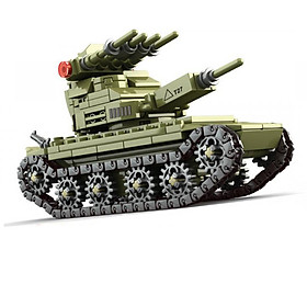 Đồ chơi lắp ráp mô hình Xe Tăng và Lính Đánh Bộ 4 trong 1