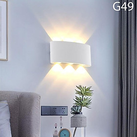 Đèn trang trí hắt tường 2 đầu 8w chống nước G49