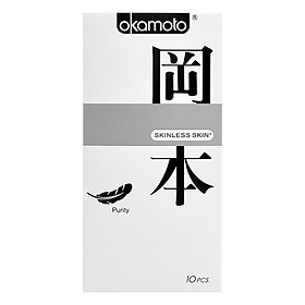 Hình ảnh Hộp 10 Bao Cao Su Siêu Mỏng Okamoto Purity