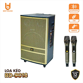 Mua   2 MICRO KHÔNG DÂY UHF + REMOTE   Loa Kéo Gỗ Bluetooth B&D  Công Suất 150W  Bass 18 Inch - Hàng Chính Hãng
