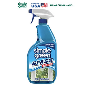 Nước lau kính cao cấp Simple Green Glass Cleaner, phục hồi sáng bóng và trong suốt của kính, gương, chai xịt 946ml