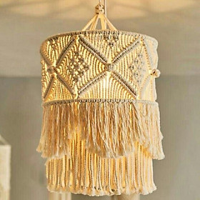 Mua Đèn treo trần Vintage macrame đường kính 30cm x cao 50cm không kèm bóng E27