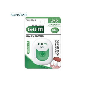 Chỉ nha khoa Sunstar Gum 40m, chế tác từ bọt biển kết hợp với Floss Nylon