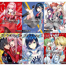 Bộ 6 Áp phích - Poster Anime Darling in the Franxx - Chiến trận người máy (2) (bóc dán) - A3, A4, A5
