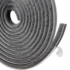 Mua Ron lông nheo  gioăng sợi lông DOORSEAL dán khe hở khung cửa ngăn bụi côn trùng  gió lùa (cuộn 4m)