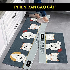 Mua Thảm Chùi Chân Lau Chân nhà bếp TBS SHOUSE cao cấp chống trượt 3d trải sàn giá rẻ đế cao su hút nước hình thú phòng khách