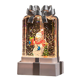 Night Light Christmas Scene Christmas Decoration for Desktop Indoor Holiday