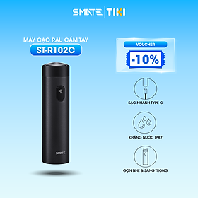 Máy Cạo Râu Cầm Tay Smate ST-R102C, ST-R101C , Vỏ Kim Loại Sang Trọng Sạc Nhanh Type-C Kháng Nước IPX7 Bảo Vệ Da Mặt Có Chế Độ Khóa An Toàn