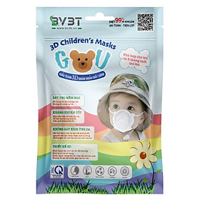 Combo 3 Khẩu Trang Gấu siêu cute chuyên dụng dành cho bé dưới 3 tuổi
