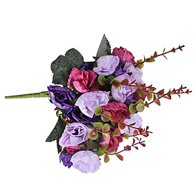 Artificial 21-Head Rose Silk Flower Floral Wedding Home Decor