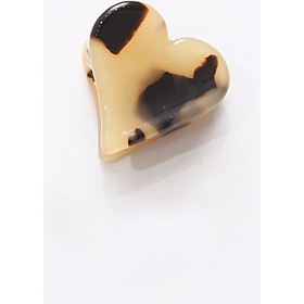Kẹp tóc xuất Nhật vân đá cao cấp KAH61 hình tim mẫu HOT (chọn mầu)