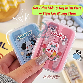 Bộ Cắt Móng Tay Mini Kèm Hộp Đựng Dễ Thương -Set Kềm Cắt Móng Tay Gọn Nhẹ Cute Cartoon -Dụng Cụ Cắt Móng Tay 2 Chiếc Trong Hộp Mini
