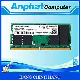 Mua Bộ nhớ RAM Laptop Transcend 16GB JM DDR5 5600Mhz SO-DIMM 1RX8 2GX8 CL46 1.1V (JM5600ASE-16G) - Hàng Chính Hãng