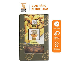 Hạt hạnh nhân rang bơ Mỹ HAPPY NUTS nguyên vỏ