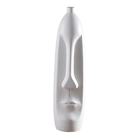 Elegant Human Face Flower Vase Modern Sculpture for Living Room Decor