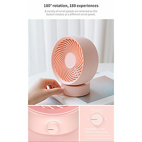 Quạt Để Bàn Xoay 180 Độ Xiaomi 3LIFE 330 Sạc USB